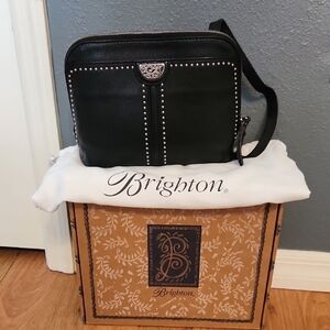 Brighton Black Leather Women's Bag